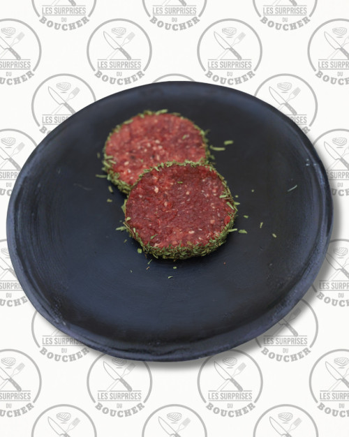 Steak haché assaisonné à l'échalote