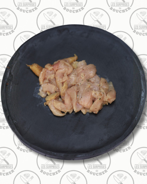 Émincé de poulet crème girolles
