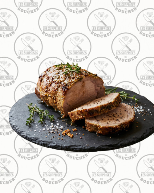 Rôti de porc mariné à la moutarde