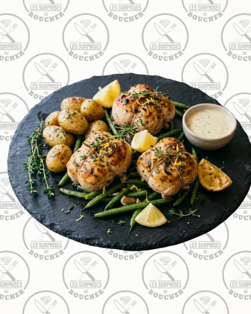 Paupiette de poulet thym citron