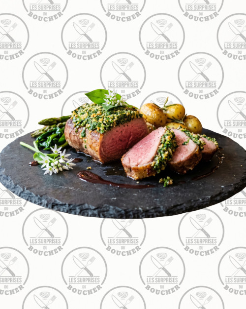 Pavé d'agneau à l'ail des ours