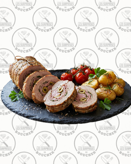 Rôti de veau jambon olive