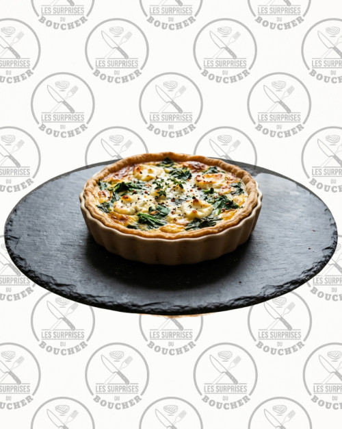 Quiche chèvre épinards